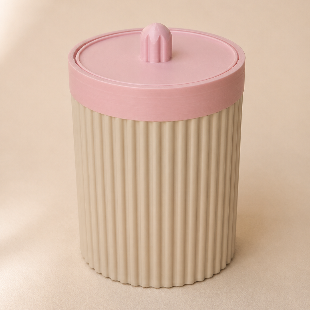 HUSH caneca con tapa para skincare Rosa — AMÜSA Colombia