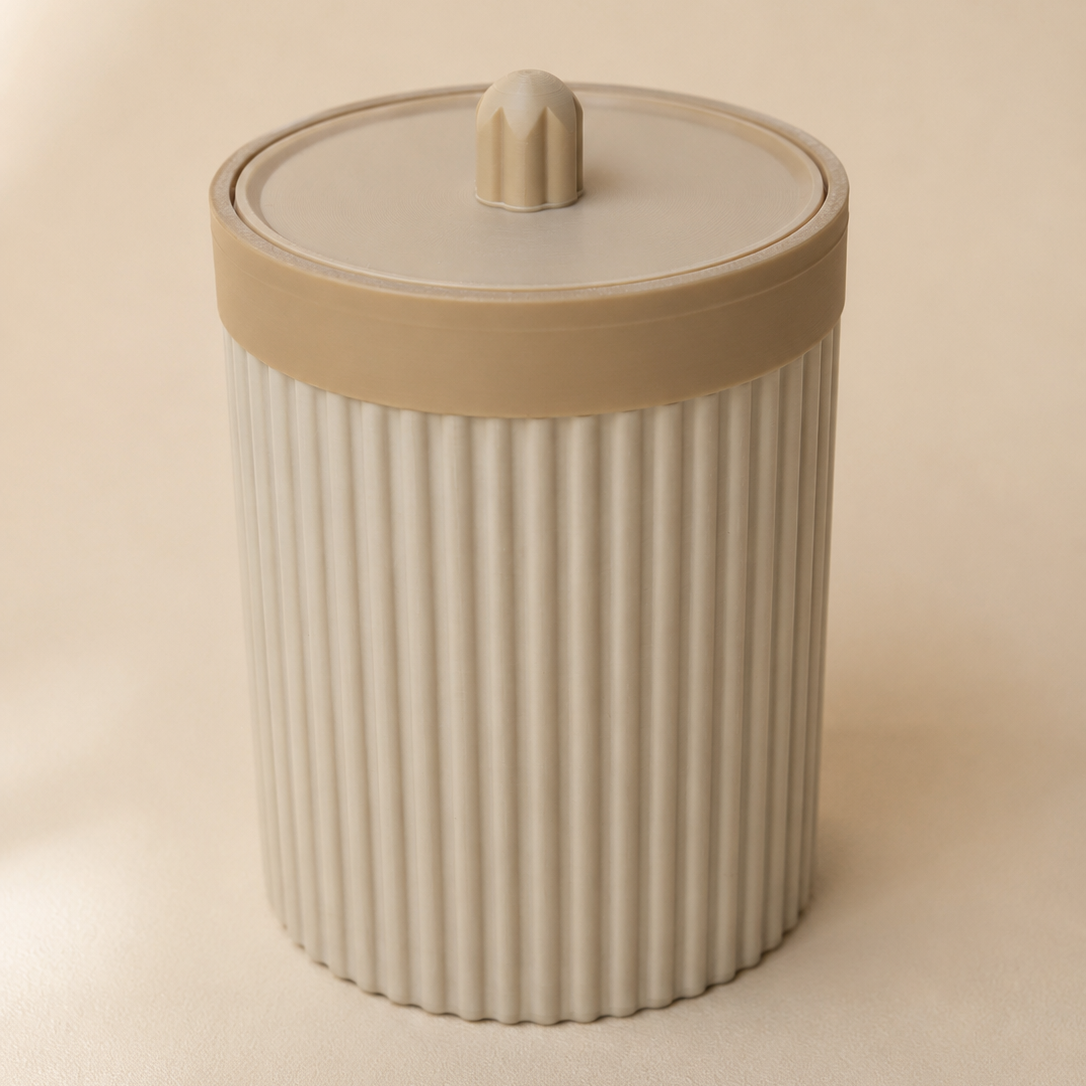 HUSH caneca con tapa para skincare Camel — AMÜSA Colombia
