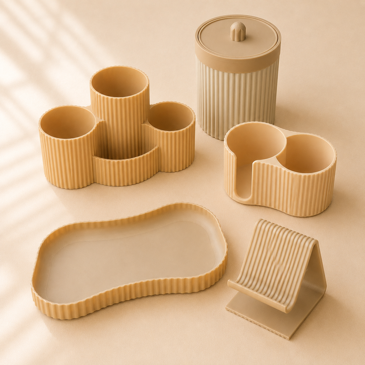 Kit completo colección ALBA Beige — AMÜSA Colombia